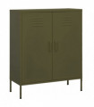 Storage Cabinet Olive Green 80x35x101.5 cm Steel