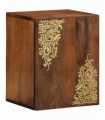 vidaXL Bathroom Cabinet Brown 38 x 33.5 x 48 cm Solid Mango wood
