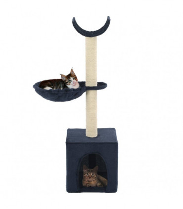 vidaXL Cat Tree with Sisal Scratching Posts 105 cm Blue