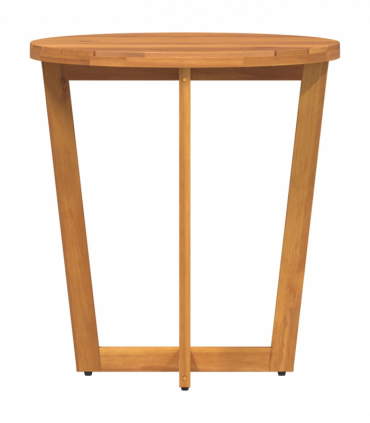 vidaXL Garden Side Table Round Ø70x75 cm Solid Wood Acacia