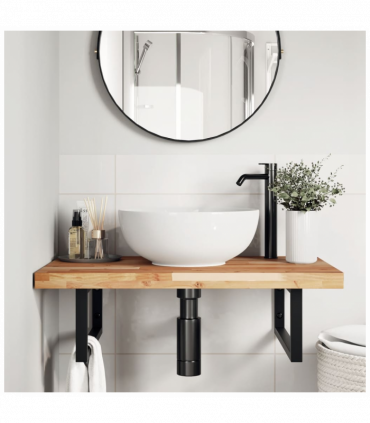 vidaXL Bathroom Vanity Top Oil Finished 100x50x4 cm Solid Wood Acacia