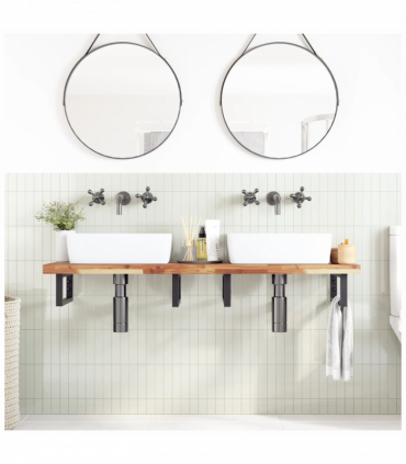 vidaXL Bathroom Vanity Top Oil Finished 140x40x4 cm Solid Wood Acacia