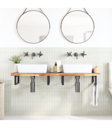 vidaXL Bathroom Vanity Top Untreated 160x40x4 cm Solid Wood Acacia