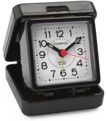 Champion Folding Basic Travel Alarm Clock TR50BLK