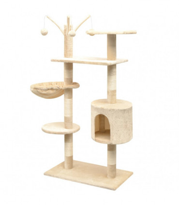 Cat Tree with Sisal Scratching Posts 125 cm Beige