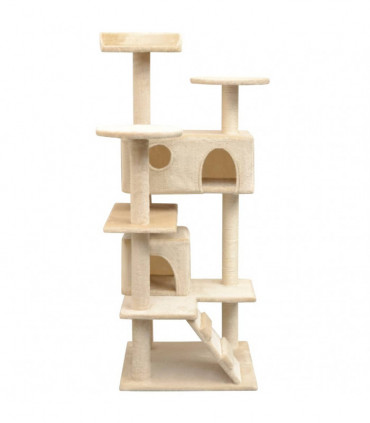 Cat Tree with Sisal Scratching Posts 125 cm Beige