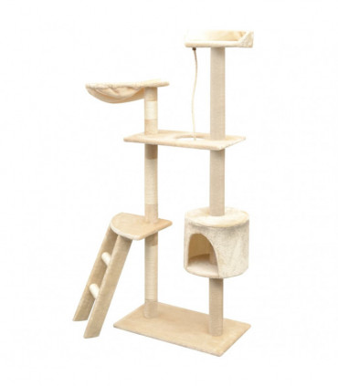 Cat Tree with Sisal Scratching Posts 150 cm Beige