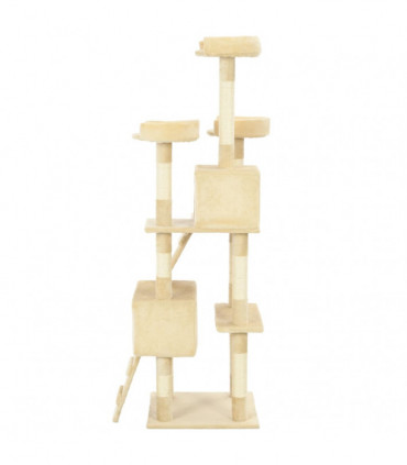 Cat Tree with Sisal Scratching Posts 170 cm Beige