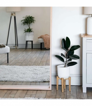 Hanaka - Full Length Natural Oak Rectangle Mirror - 200cm x 100cm