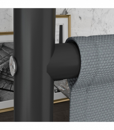 Outsunny Garden Screen with Wheels, 6ft Rolling Privacy Room Divider, Dark Grey