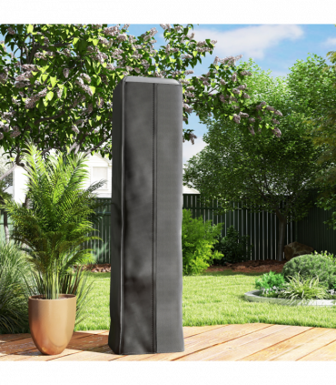 Outsunny Heavy Duty Gas Pyramid Outdoor Patio Heater Cover, Black