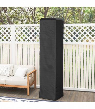 Outsunny Heavy Duty Gas Pyramid Outdoor Patio Heater Cover, Black