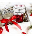 Small Merry & Bright Christmas Gift Hamper - Silver Star Bracelet, Chocolates & Candle