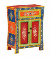 vidaXL Hand Painted Sideboard 54x30x74 cm Solid Wood Mango