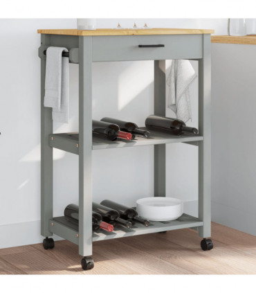 vidaXL Kitchen Trolley MONZA 60x40x90 cm Solid Wood Pine