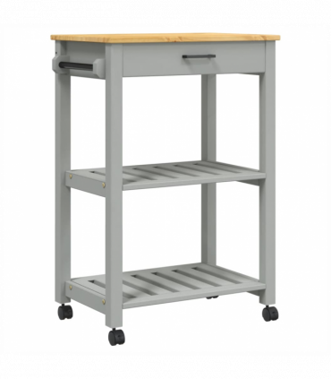 vidaXL Kitchen Trolley MONZA 60x40x90 cm Solid Wood Pine