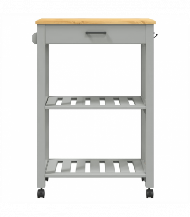vidaXL Kitchen Trolley MONZA 60x40x90 cm Solid Wood Pine
