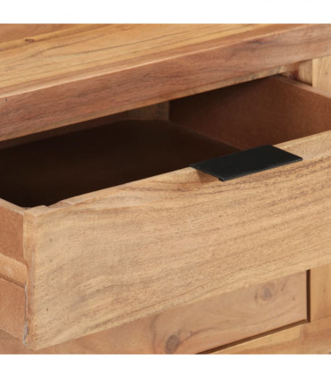 vidaXL Desk 107x45x79 cm Solid Acacia Wood with Live Edges