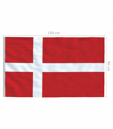 vidaXL Denmark Flag 90x150 cm