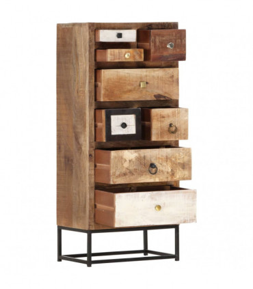 Drawer Cabinet 45x30x105 cm Solid Reclaimed Wood
