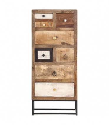 Drawer Cabinet 45x30x105 cm Solid Reclaimed Wood