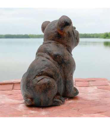30X33CM SITTING DOG GARDEN STATUE
