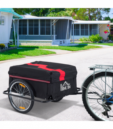 Elite Two-Wheel Bicycle Large Cargo Wagon Trailer with Folding Storage
