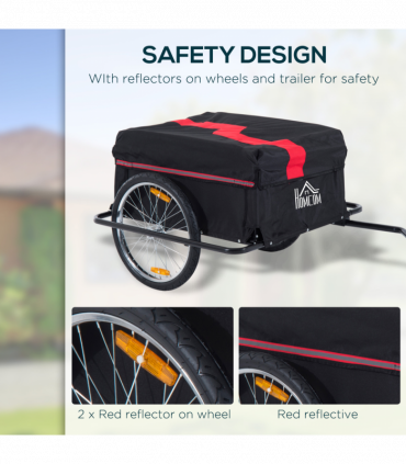 Elite Two-Wheel Bicycle Large Cargo Wagon Trailer with Folding Storage