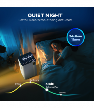 HOMCOM 12L Dehumidifier with Filter, Auto Defrost, Children Lock, for Home