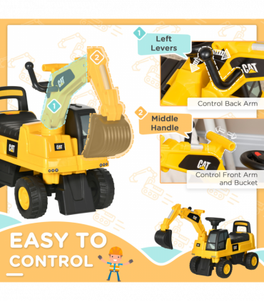 Kids Construction Ride-On Digger