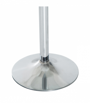 HOMCOM Round Dining Table Bistro Pub Counter w/ Tempered Glass Top for Kitchen