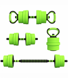 SPORTNOW Weight Dumbbells Set, Barbell, Kettlebell, Push Up Stand, 30kg