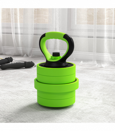 SPORTNOW Weight Dumbbells Set, Barbell, Kettlebell, Push Up Stand, 30kg