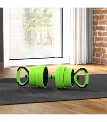 SPORTNOW Weight Dumbbells Set, Barbell, Kettlebell, Push Up Stand, 30kg