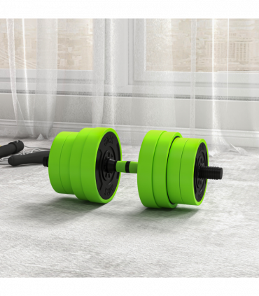 SPORTNOW Weight Dumbbells Set, Barbell, Kettlebell, Push Up Stand, 30kg