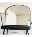 Yōko - Black Metal Gentle Arch Mirror - 95cm x 120cm