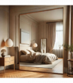 Takara - Full Length Gold Metal Rectangle Mirror - 200cm x 120cm