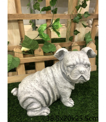 39X20X26CM SITTING BULLDOG