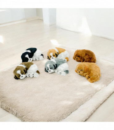 17CM SLEEPING PUPPIES-6 ASST COLOUR
