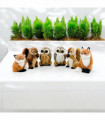 16CM STANDING OWL,FOX,SQUIRREL-6 ASST