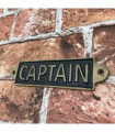 CAPTAIN - METAL SIGN