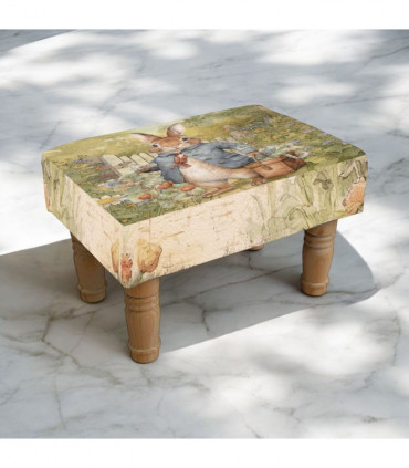 RABBIT FOOTSTOOL