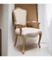 95CM LINEN FABRIC LOUIS CHAIR