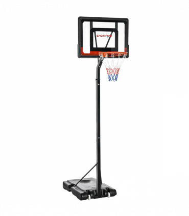 2.1-2.6m Basketball Hoop and Stand with Weighted Base, Portable on Wheels