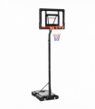 2.1-2.6m Basketball Hoop and Stand with Weighted Base, Portable on Wheels