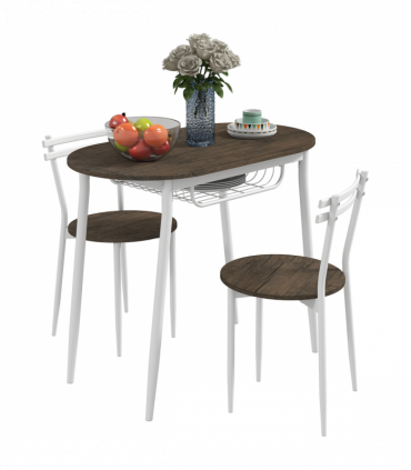 3pc Oval Dining Set
