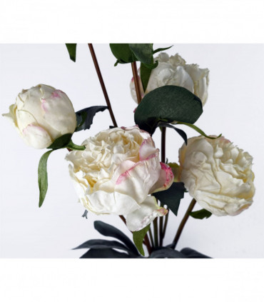 Cream Peony Artificial Flower Stems