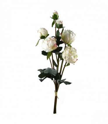 Cream Peony Artificial Flower Stems