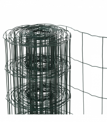 Mesh Fence Green PVC Coated 1000L x 1W x 61H cm Chicken Wire Mesh Garden