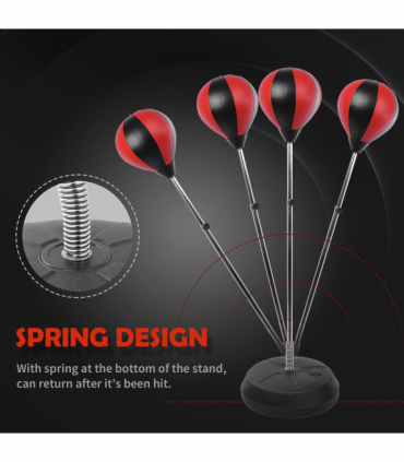 Adjust Kids Training Boxing Punching Ball Bag Boxing Punching w/ Gloves HOMCOM